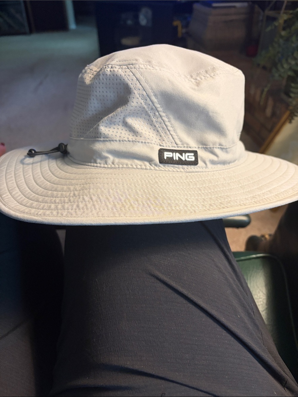 PING Men’s Light Beige Sun Bucket Hat